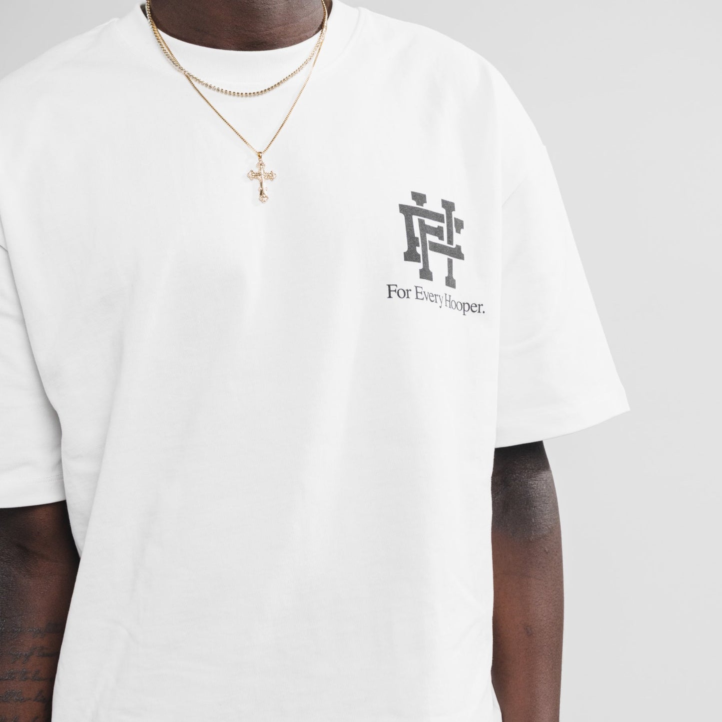 Hooper Tee White / Black