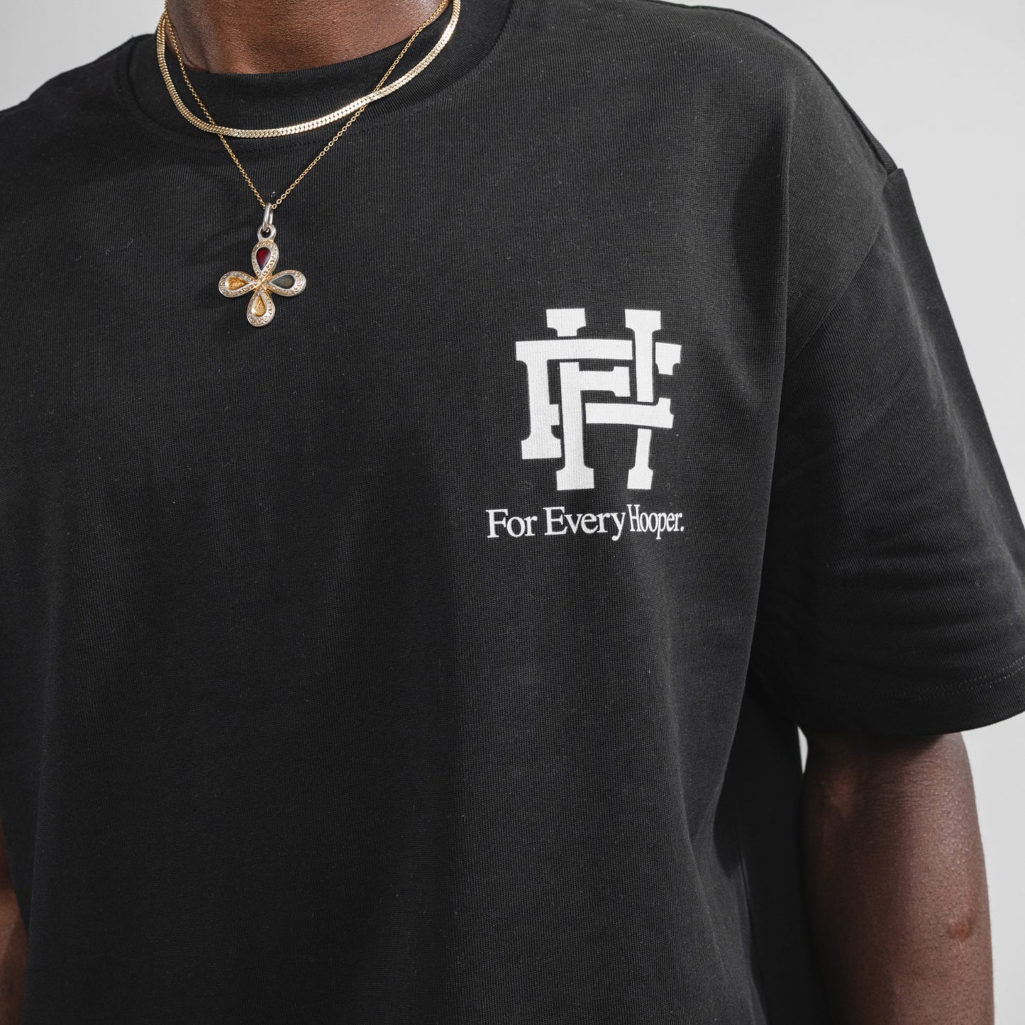 Hooper Tee Black / White